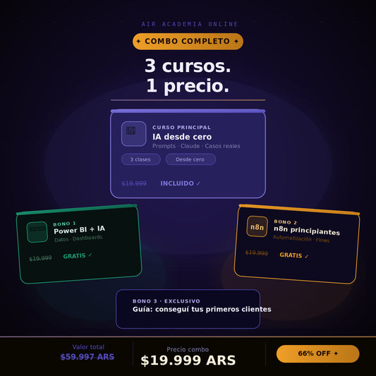 Curso IA Completo - 3 Cursos + bonos